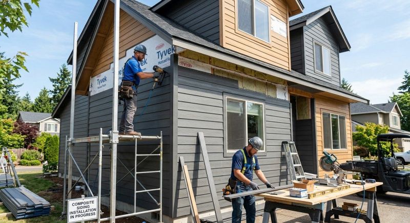Composite Siding Installation in Newport, TN
