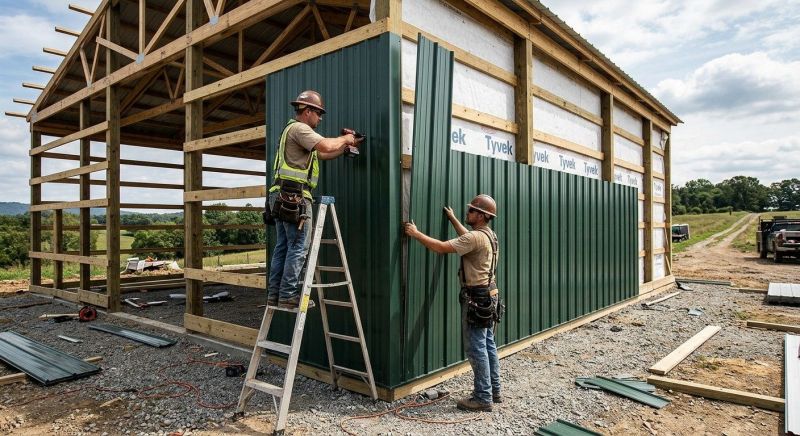 Metal Barn Siding Installation in Morristown, TN