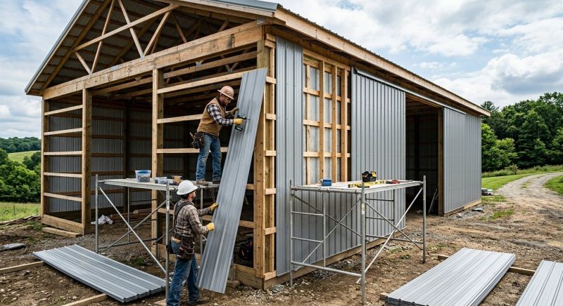 Metal Barn Siding Installation in Morristown, TN