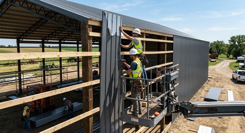 Pole Barn Siding Installation in Morristown, TN