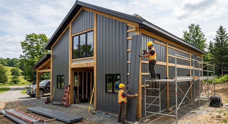 Pole Barn Siding Installation in Morristown, TN