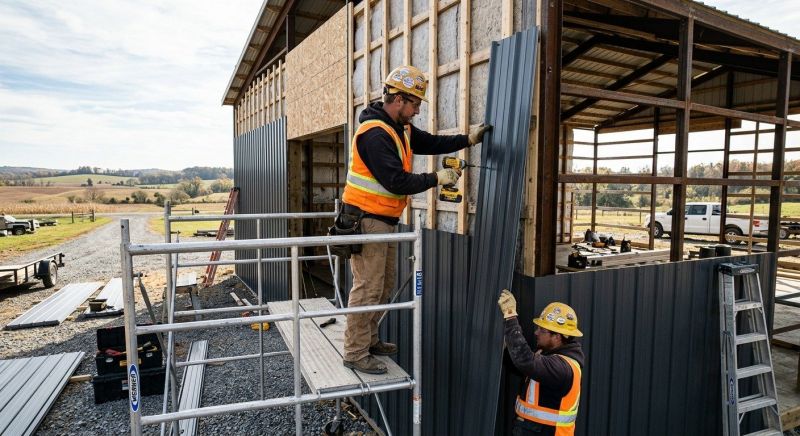 Pole Barn Siding Installation in Morristown, TN